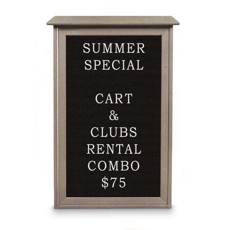 United Visual Products Indoor Enclosed Combo Board, 72"x36", White Frame/Green & Dark Spruce UVCB7236W-GREEN-DRKSPR